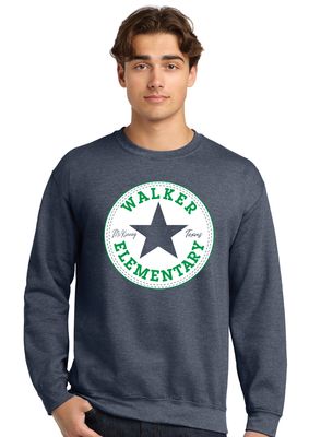 Walker Elementary - Circle - Crew Sweatshirt