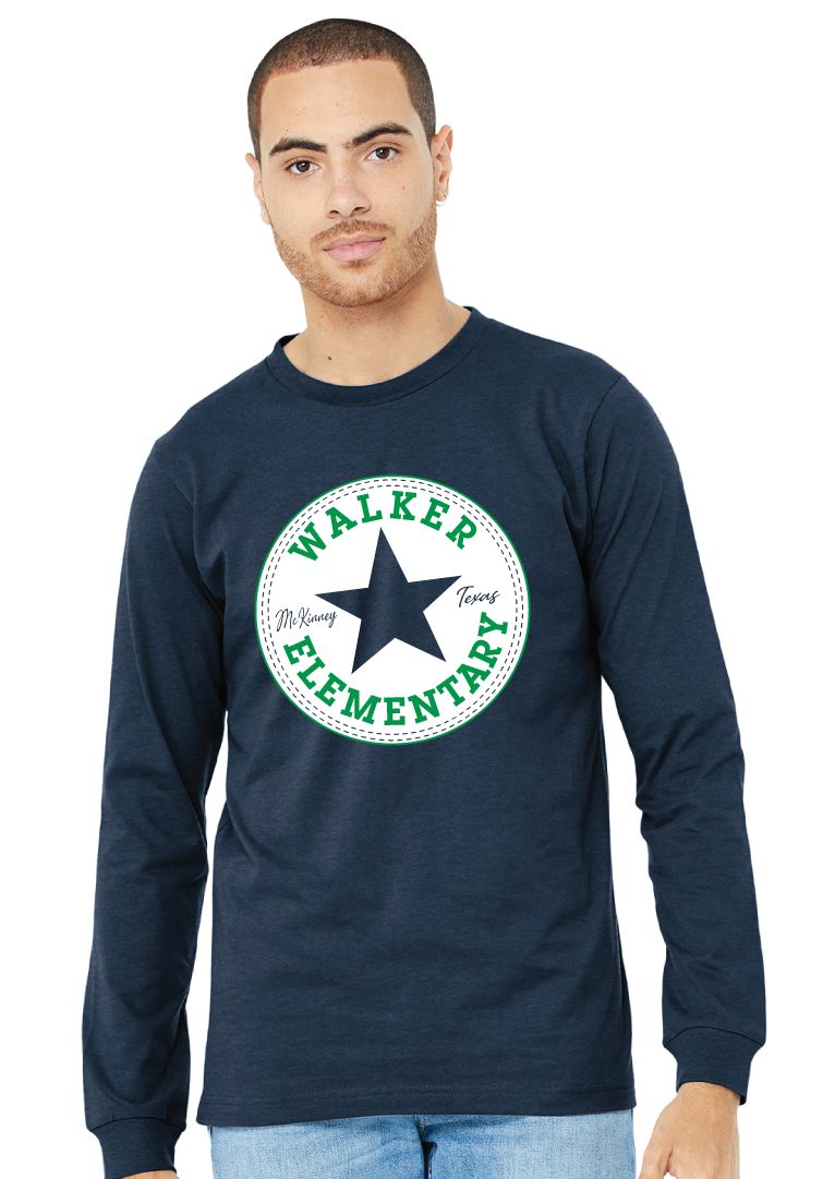 Walker Elementary - Circle - Bella+Canvas Long Sleeve