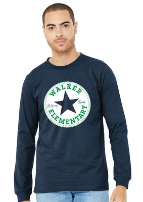Walker Elementary - Circle - Bella+Canvas Long Sleeve