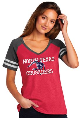 North Texas Crusaders - Game V-Neck Tee