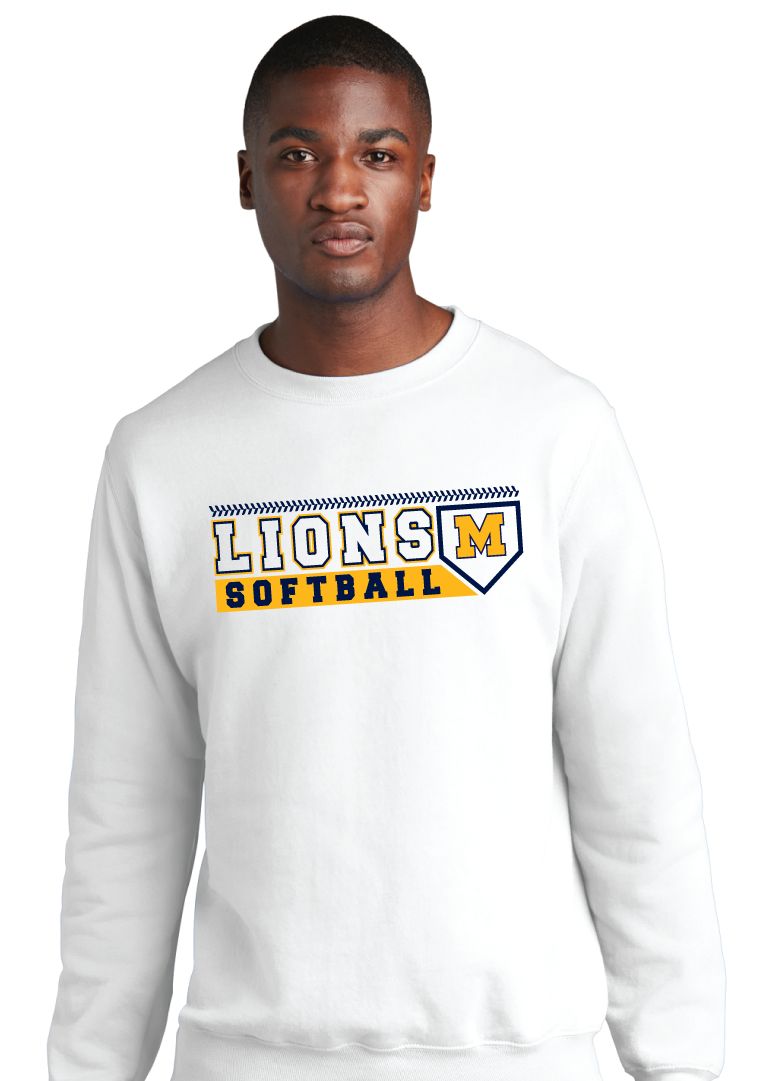McKinney Softball - Lions Plate - Crew Sweatshirt