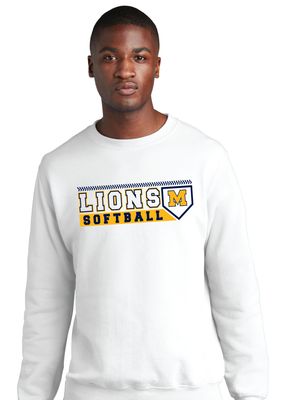 McKinney Softball - Lions Plate - Crew Sweatshirt