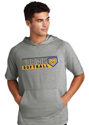 McKinney Softball - Lions Plate - Short Sleeve Hoodie