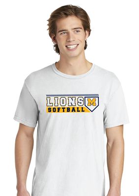 McKinney Softball - Lions Plate - Comfort Colors Short Sleeve
