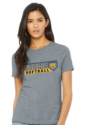McKinney Softball - Lions Plate - Bella+Canvas Ladies