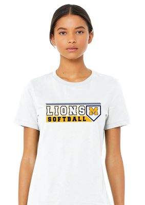 McKinney Softball - Lions Plate - Bella+Canvas Ladies