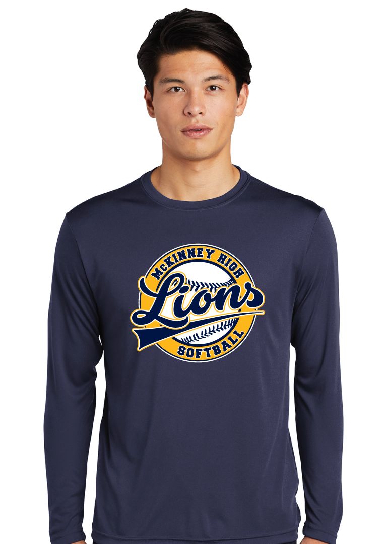 McKinney Softball - Cursive Ball - Dri-Fit Long Sleeve