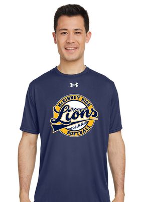 McKinney Softball - Cursive Ball - Under Armour Team Tech Short Sleeve
