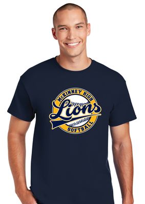 McKinney Softball - Cursive Ball - Short Sleeve