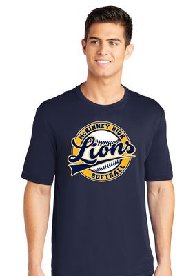 McKinney Softball - Cursive Ball - Dri-Fit Short Sleeve
