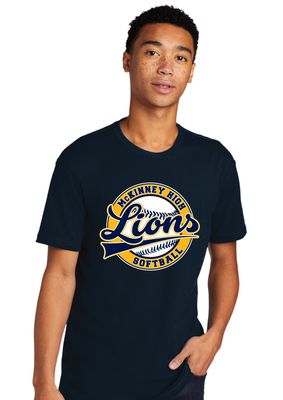McKinney Softball - Cursive Ball - Next Level Short Sleeve