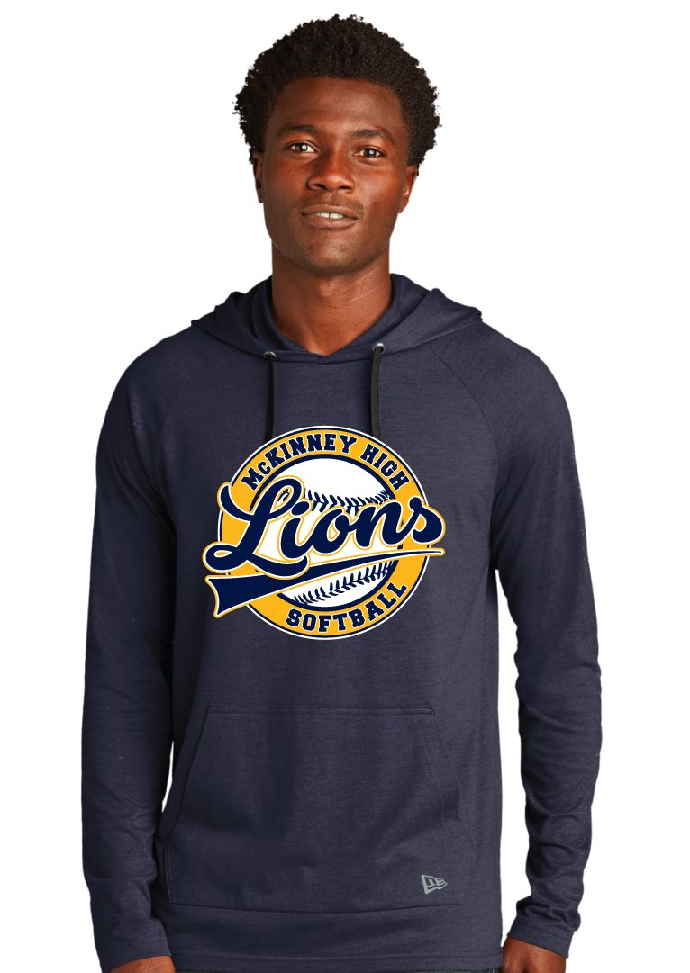 McKinney Softball - Cursive Ball - Tri Blend Hoodie
