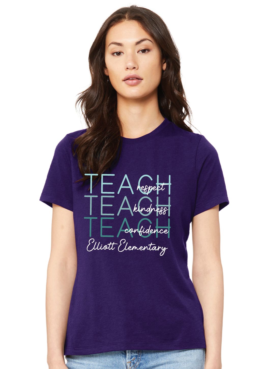 Elliott Elementary - Teach - Bella + Canvas Ladies