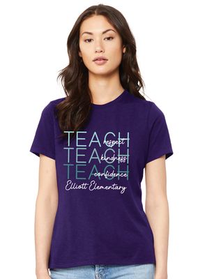 Elliott Elementary - Teach - Bella + Canvas Ladies