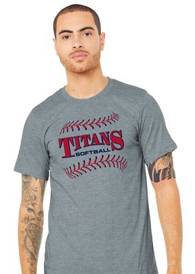 Centennial Softball - Laces - Bella+Canvas Short Sleeve