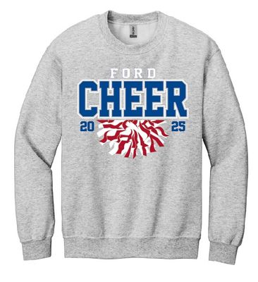 Ford Mustangs - Cheer Gear - Cheer Pom Sweatshirt