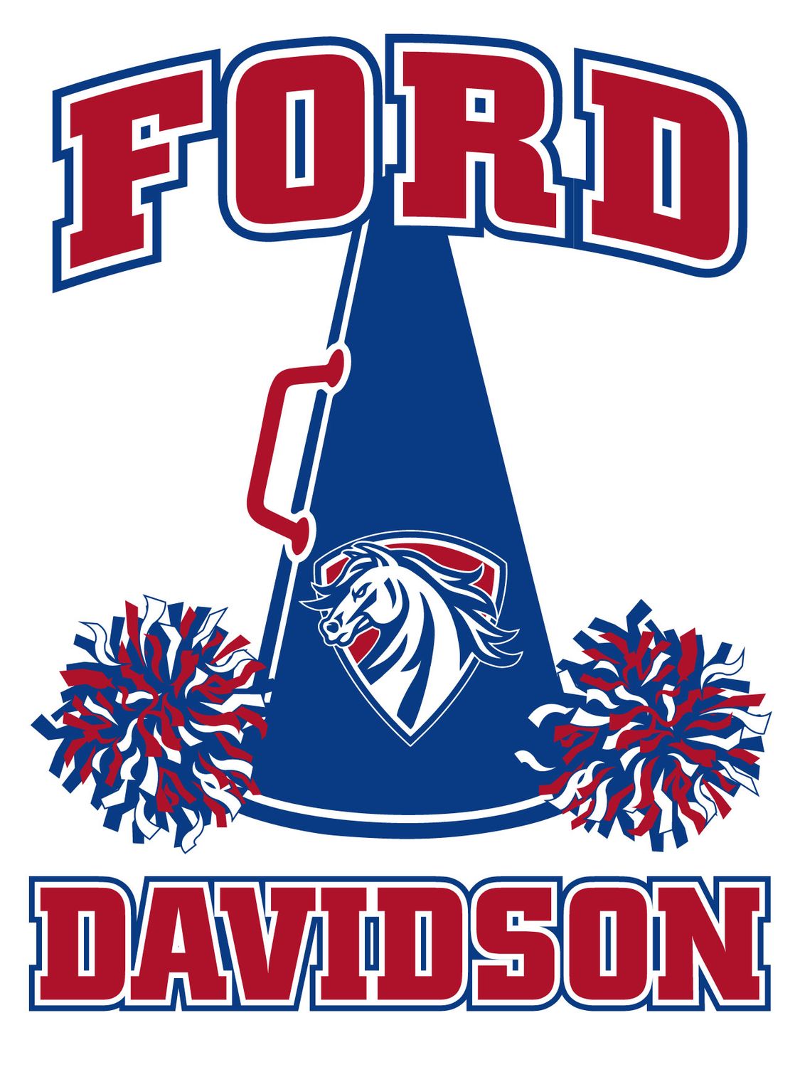 Ford Mustangs - Cheer Yard Sign