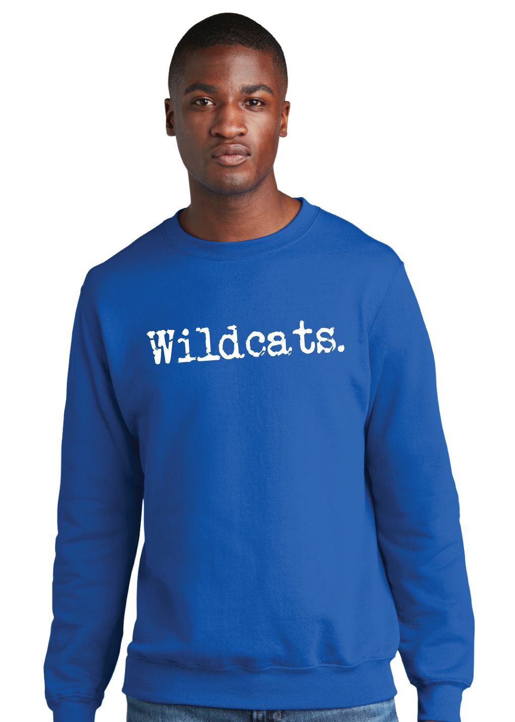 Eddins Wildcats - Typewriter - Crew Sweatshirt