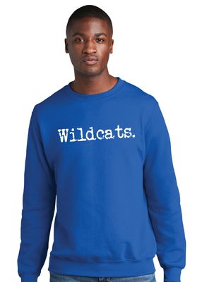 Eddins Wildcats - Typewriter - Crew Sweatshirt