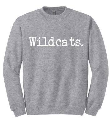 Eddins Wildcats - Typewriter - Crew Sweatshirt