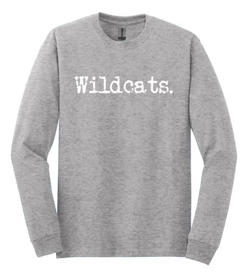 Eddins Wildcats - Typewriter - Long Sleeve