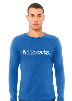 Eddins Wildcats - Typewriter - Bella+Canvas Long Sleeve