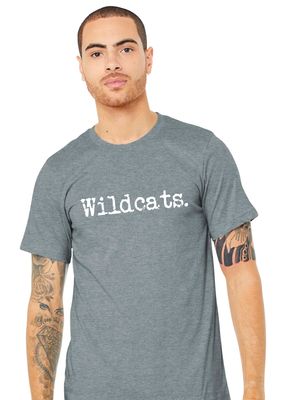 Eddins Wildcats - Typewriter - Bella+Canvas Short Sleeve