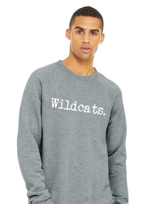Eddins Wildcats - Typewriter - Bella+Canvas Crew Sweatshirt