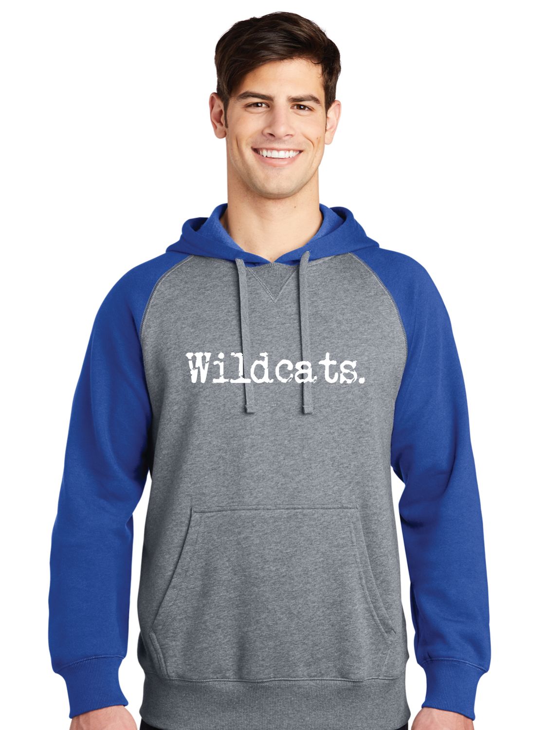 Eddins Wildcats - Typewriter - Raglan Hoodie