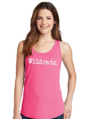 Eddins Wildcats - Typewriter - Cotton Tank