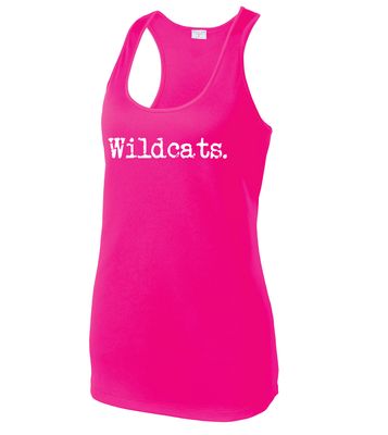 Eddins Wildcats - Typewriter - Dri-Fit Racerback Tank