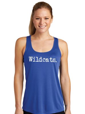 Eddins Wildcats - Typewriter - Dri-Fit Racerback Tank