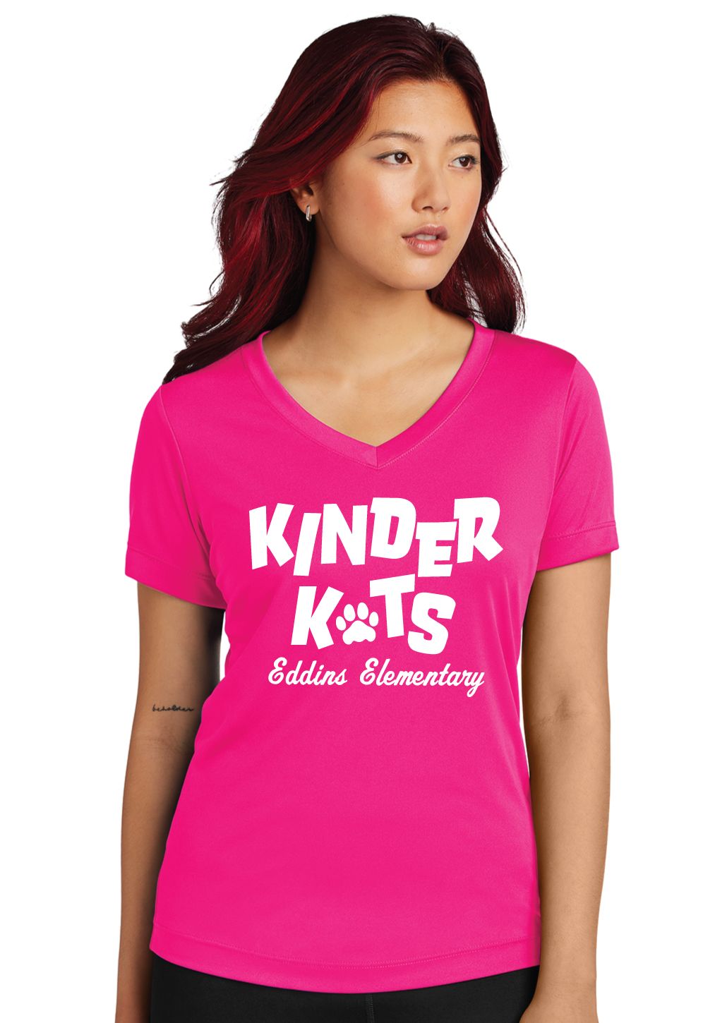 Eddins Wildcats - 25-26 Kinder Kats - Dri-Fit V-Neck Tee