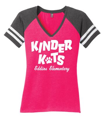 Eddins Wildcats - 25-26 Kinder Kats - Game V-Neck Tee