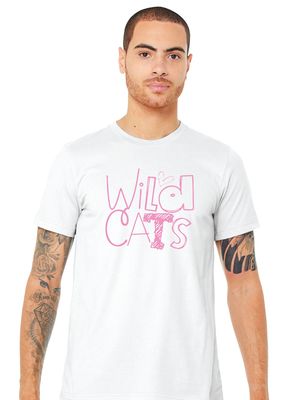 Eddins Wildcats - Pencil Drawn - Bella+Canvas Short Sleeve