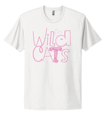 Eddins Wildcats - Pencil Drawn - Next Level Short Sleeve