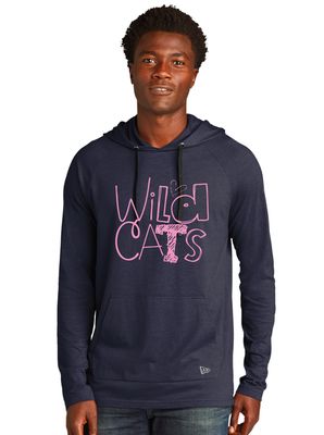 Eddins Wildcats - Pencil Drawn - TriBlend Hoodie