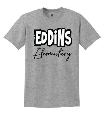 Eddins Wildcats - Bubble Letters - Short Sleeve