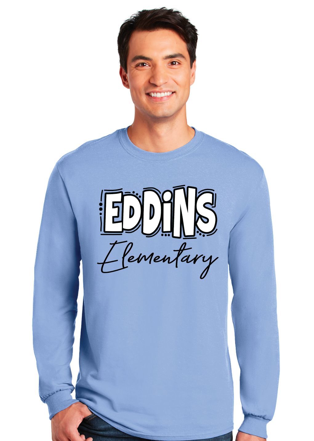 Eddins Wildcats - Bubble Letters - Long Sleeve