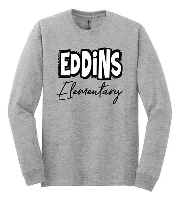 Eddins Wildcats - Bubble Letters - Long Sleeve