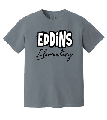 Eddins Wildcats - Bubble Letters - Comfort Colors Short Sleeve