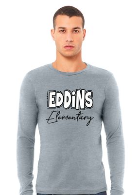Eddins Wildcats - Bubble Letters - Bella+Canvas Long Sleeve