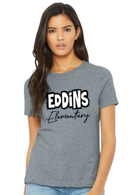Eddins Wildcats - Bubble Letters - Bella+Canvas Ladies