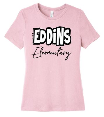 Eddins Wildcats - Bubble Letters - Bella+Canvas Ladies