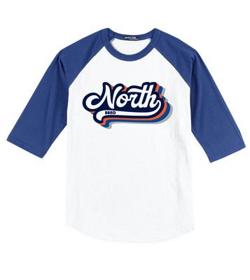 McKinney North Band - Groovy North - 3/4 Sleeve Colorblock Raglan