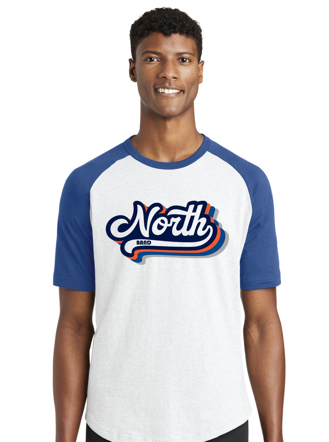 McKinney North Band - Groovy North - Short Sleeve Colorblock Raglan