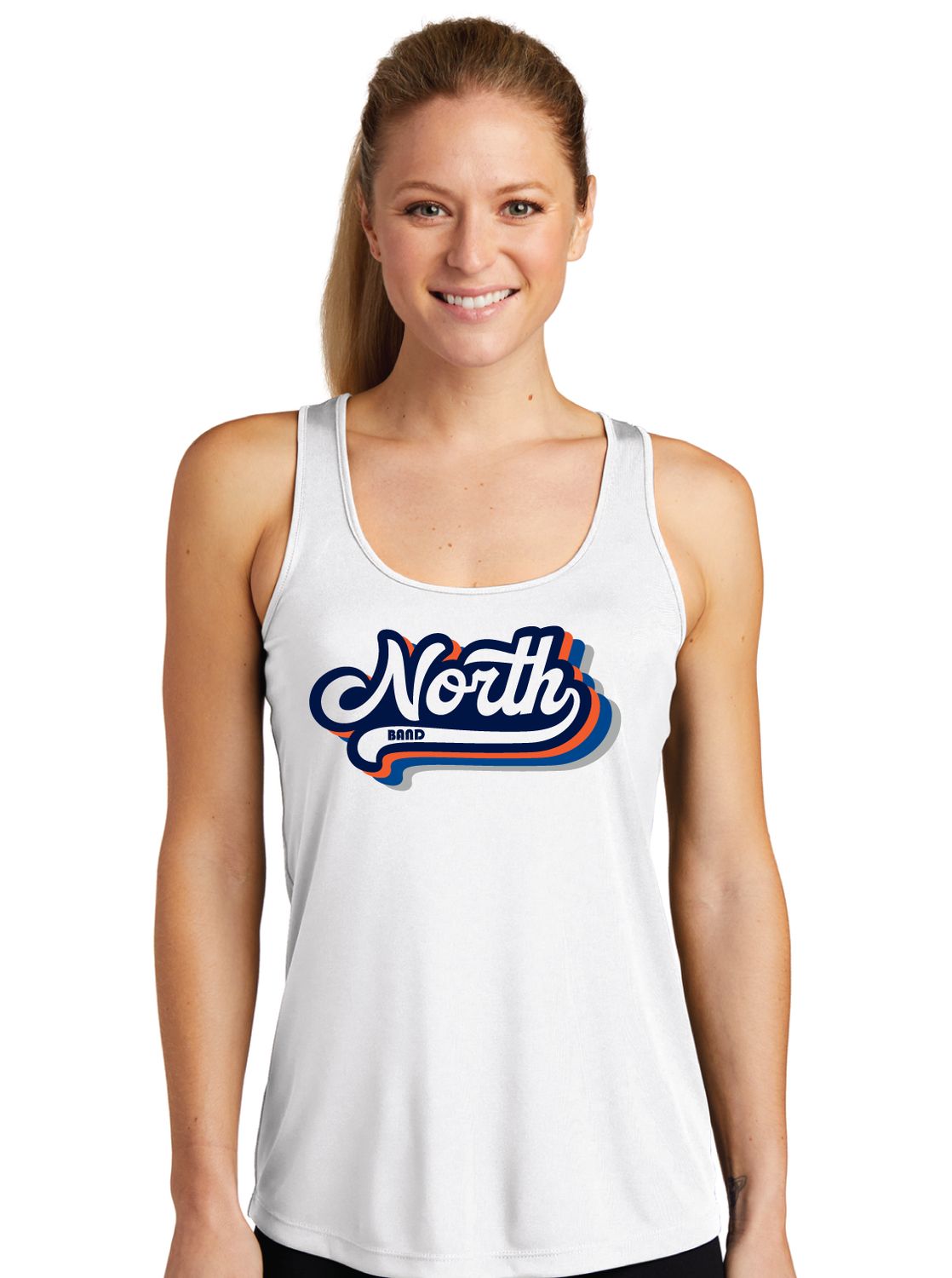 McKinney North Band - Groovy North - Dri-Fit Racerback Tank