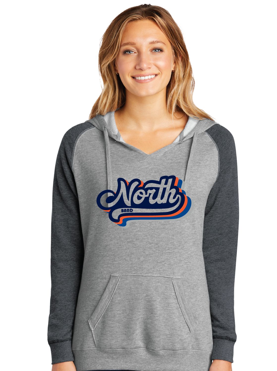 McKinney North Band - Groovy North - Lightweight Raglan Hoodie