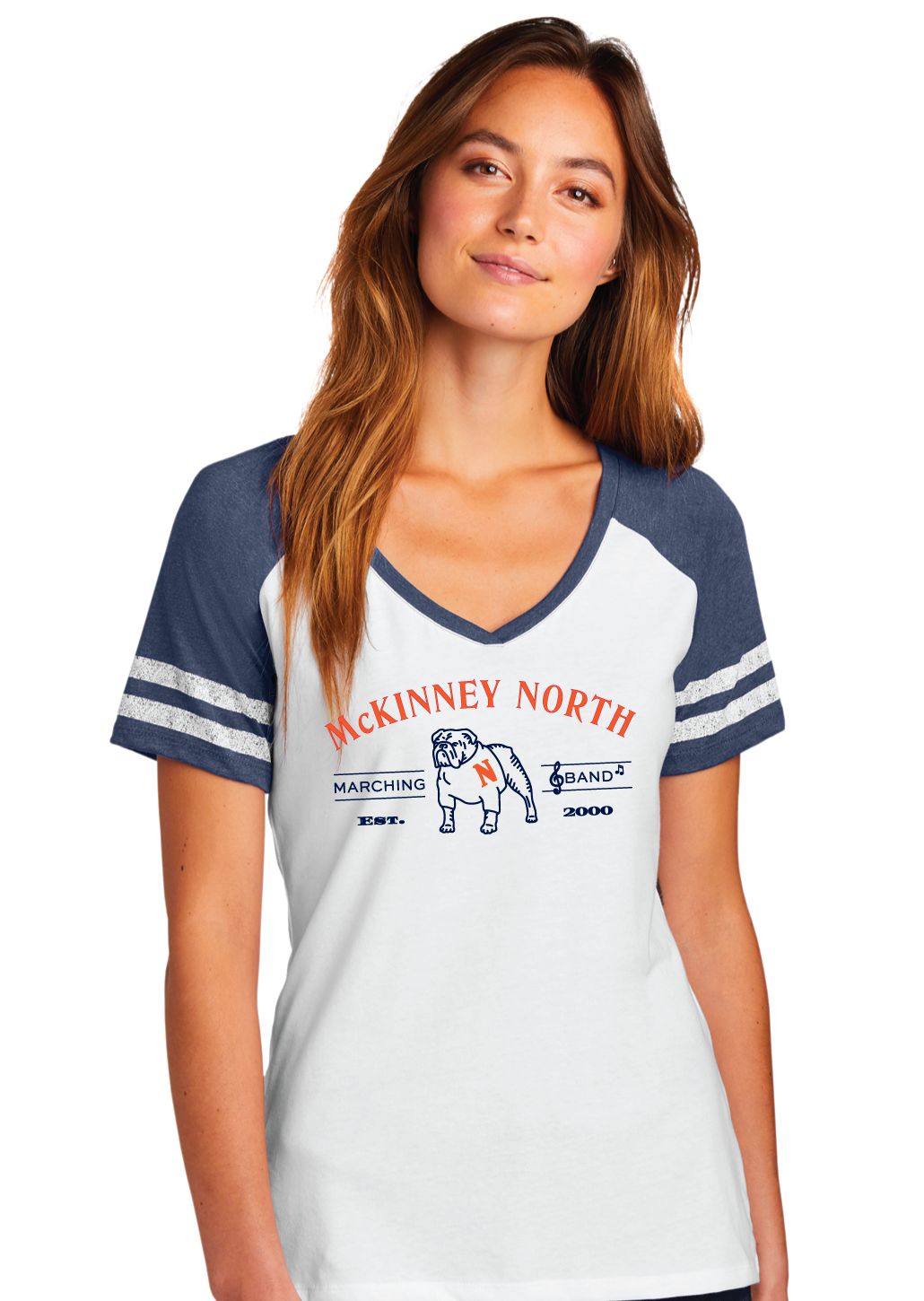 McKinney North Band - Est. 2000 - Game V-Neck Tee