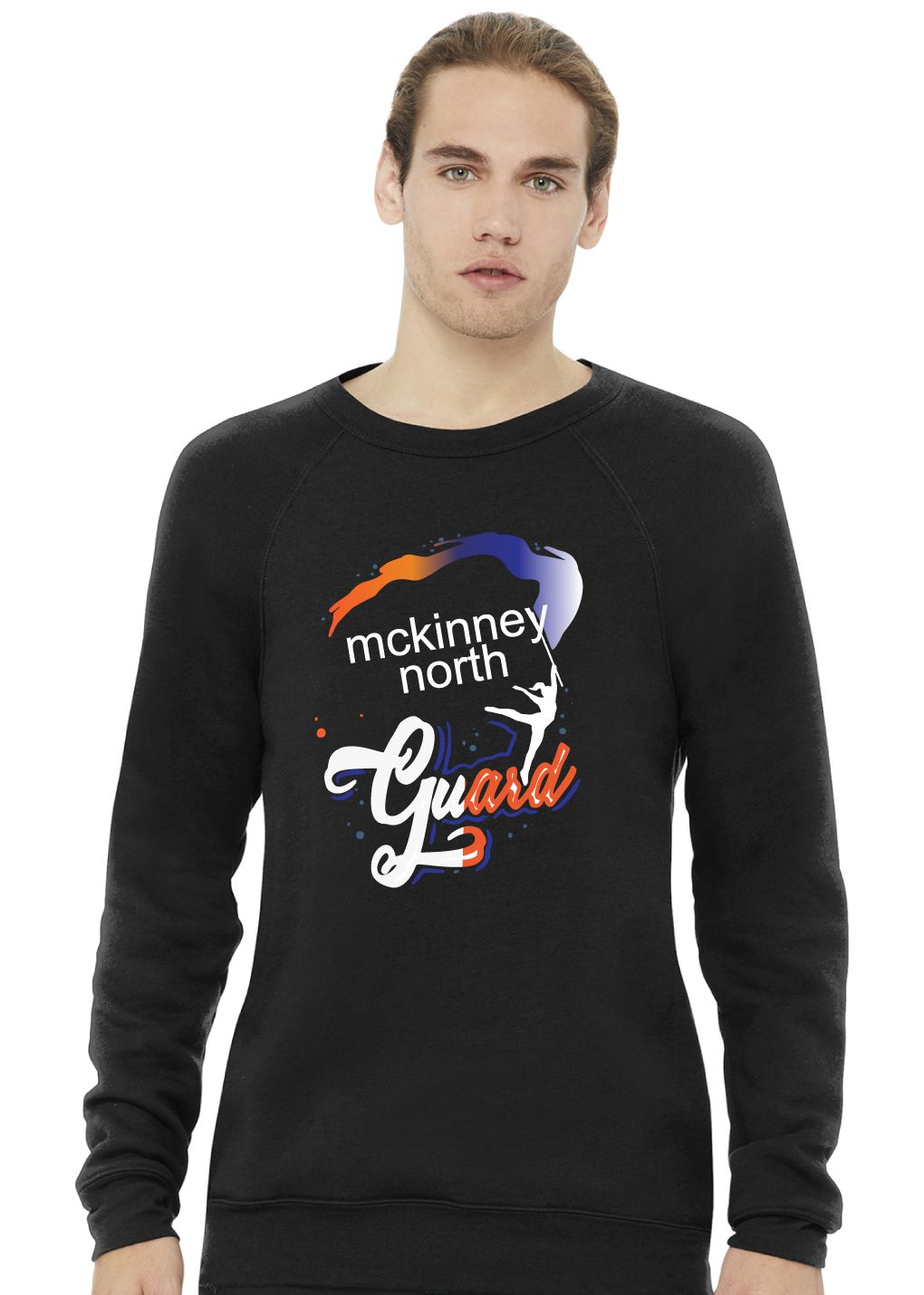 McKinney North Band - Guard Ombre - Bella+Canvas Crew Sweatshirt